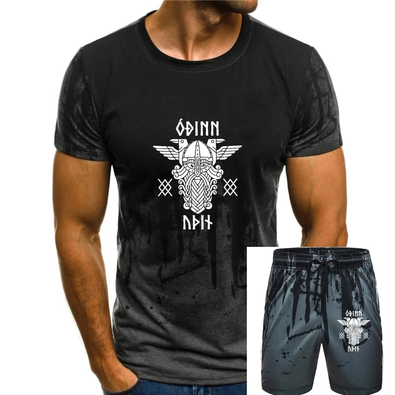 

Odin Runes Gungnir Norse Viking Mythology T-Shirts for Men 100% Cotton Tees O Neck Short Sleeve T Shirt Graphic Printed Tops