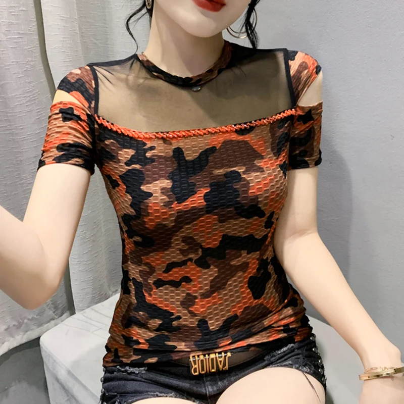 Новинка лета 2022 женская футболка с круглым вырезом и коротким рукавом модные