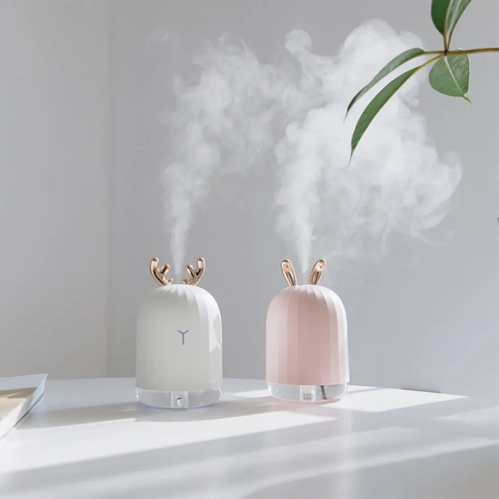 

USB Silent Cute Deer Rabbit Mini Humidifier Car Usb Humidifier Creative Gifts Large Capacity Air Purifying Instrument Sale