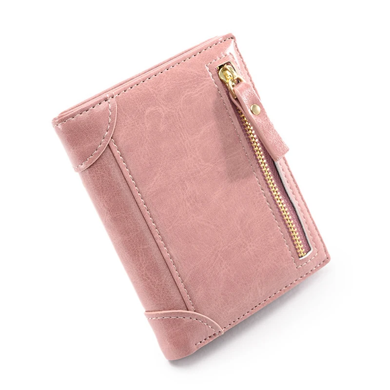 Women's Wallet Men PU Leather Zipper Card Holder For Ladies Small Coin Purse Money Pocket