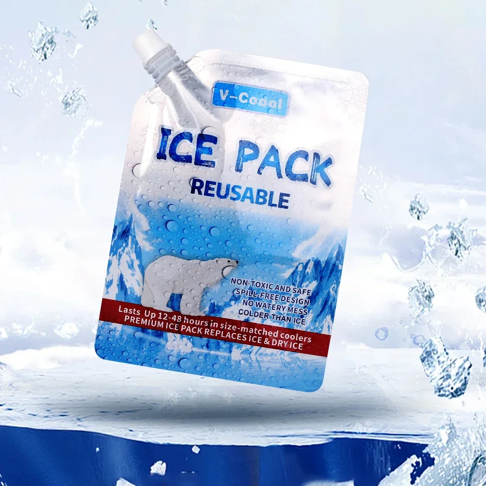 6 шт. охлаждающие гелевые пакеты для кемпинга и рыбалки до 48 часов