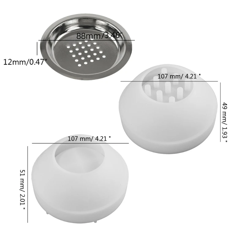 R2LD DIY шариковые цементные благовония вставка горелок силиконовая форма 3D для