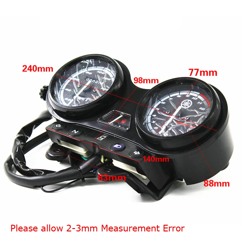 

Tachometer Motorcycle Speedometer for YAMAHA YBR125 Meter Gauge Moto Tach Instrument Clock Gear Monitor