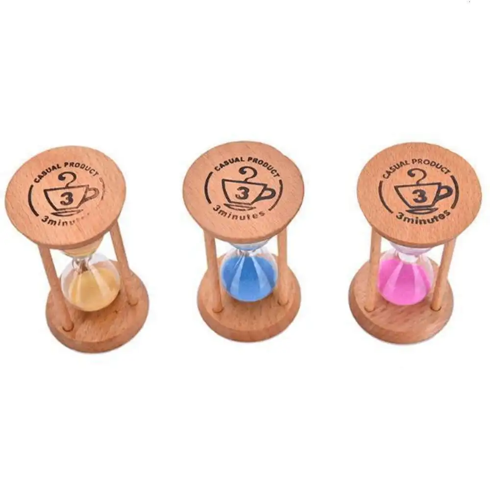 Модные песочные часы в деревянной рамке 3 мин