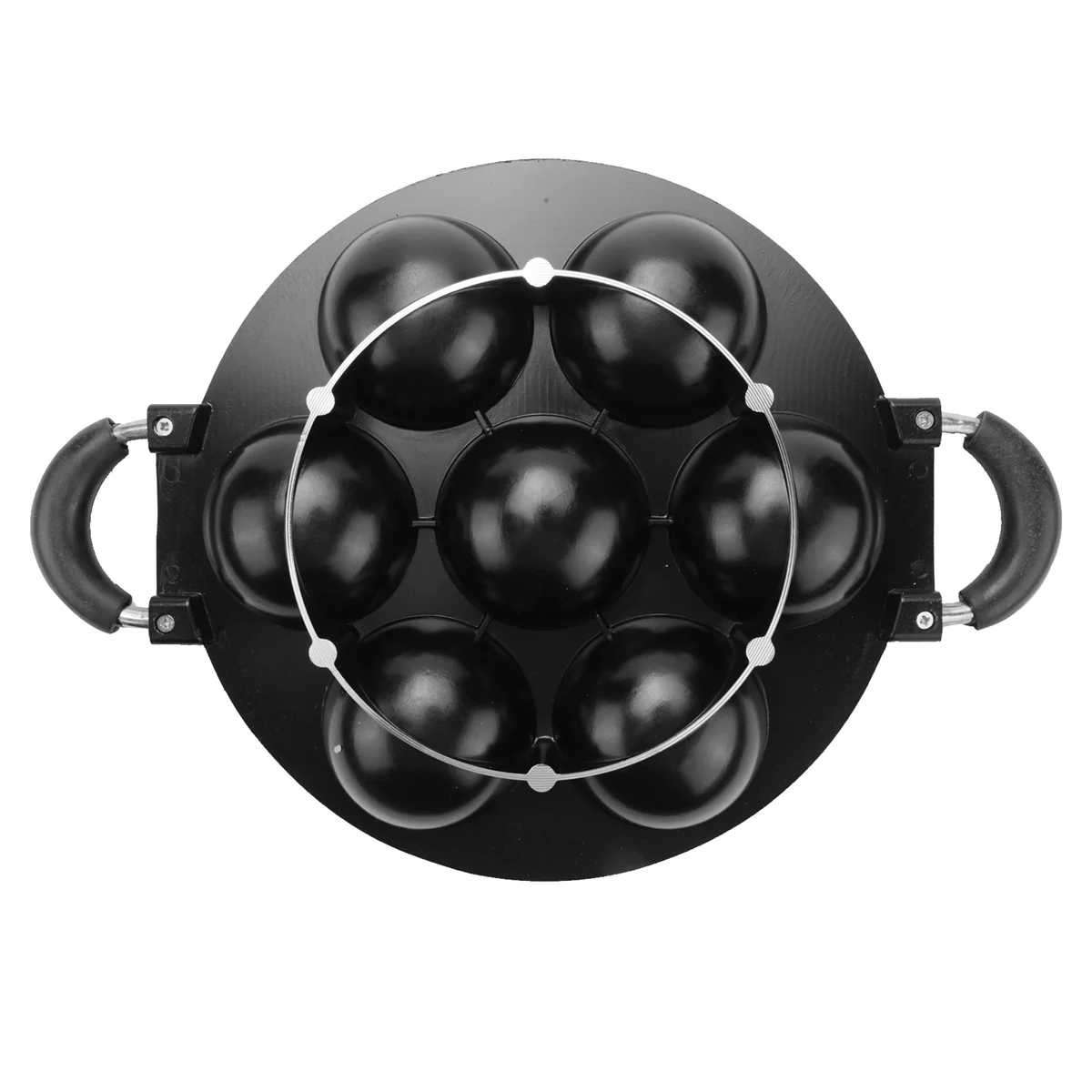 

7 Hole Cooking Cake Pan Cast Iron Omelette Pan Non-Stick Cooking Pot Breakfast Egg Cooker Cake Mold Kitchen