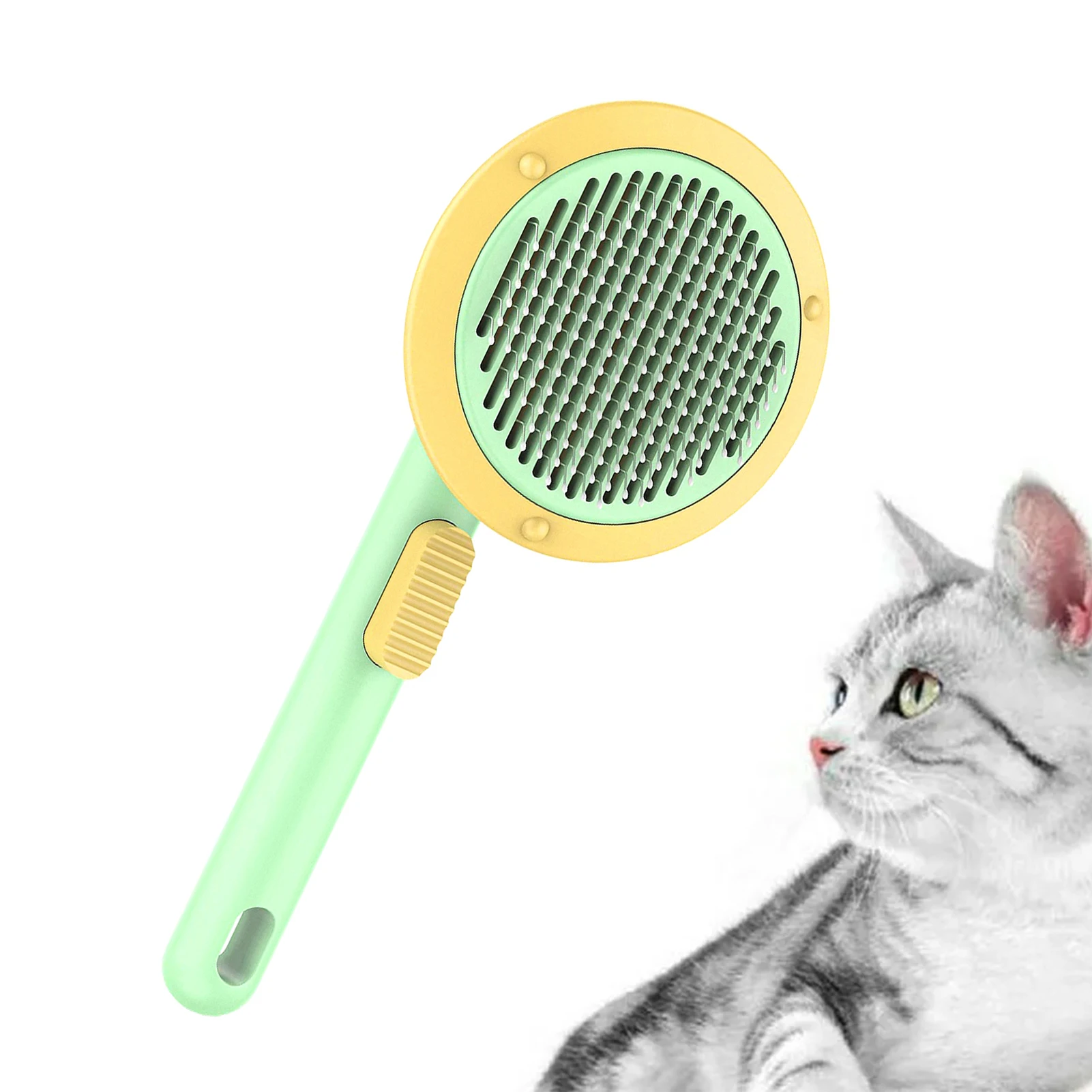 

Cat Brush For Shedding Cat Hair Brush For Shedding Multipurpose Pet Hair Brushing Tool For Long Or Short Hairs Loose And Tangled