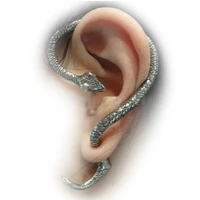 vintage twine spiritual snake ear hook earrings for women men ear cuff clip cuffs rock punk cartilage piercing jewelry earcuffs