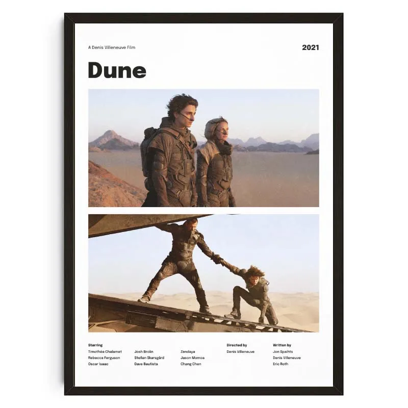 Винтажная классическая серия фильмов, холст, печать плакатов, межзвездная дюна, настенная художественная картина, домашний настенный декор, живопись, домашний декор