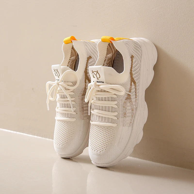 

Leisure Women Flats Loafers Breathable Mesh Sneakers Lace up Mid Heels Shoes for Women Casual Shoes Plus Size Zapatos De Mujer