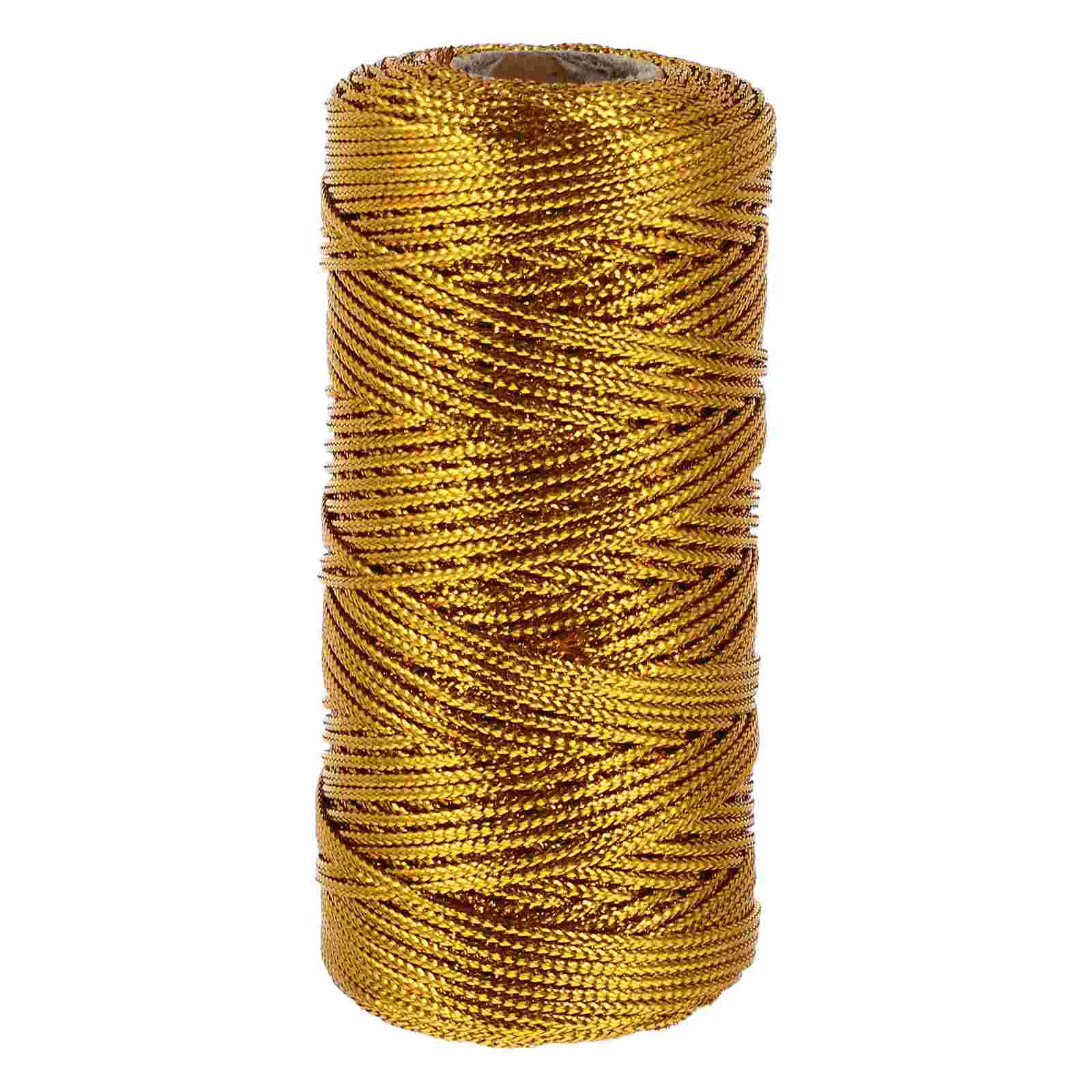 Золотая и серебряная нить бирка уникальные декоративные нитки полиэфирные