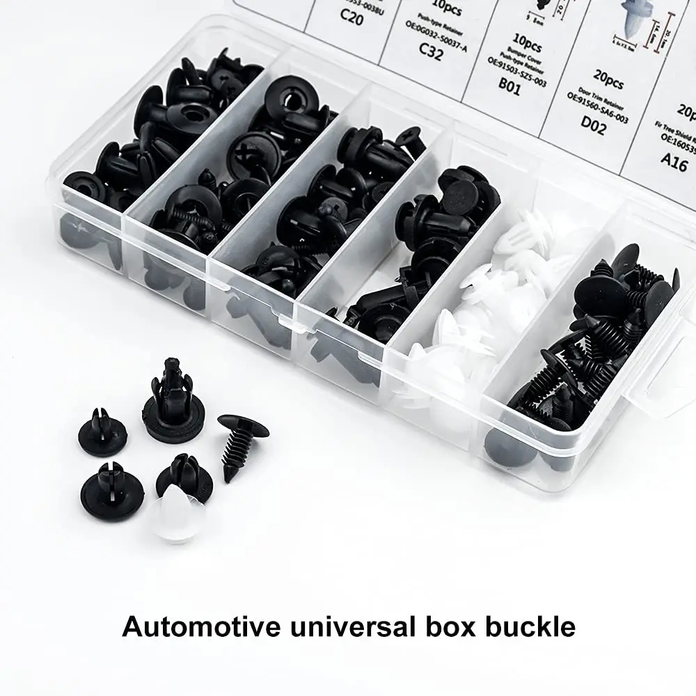 100pcs car Panel Retainer Fastener Mixed clips Pin Rivet for Kia K2 Rio KX CROSS CEED Forte Stonic Seltos Niro XCEED KX3 K - купить по
