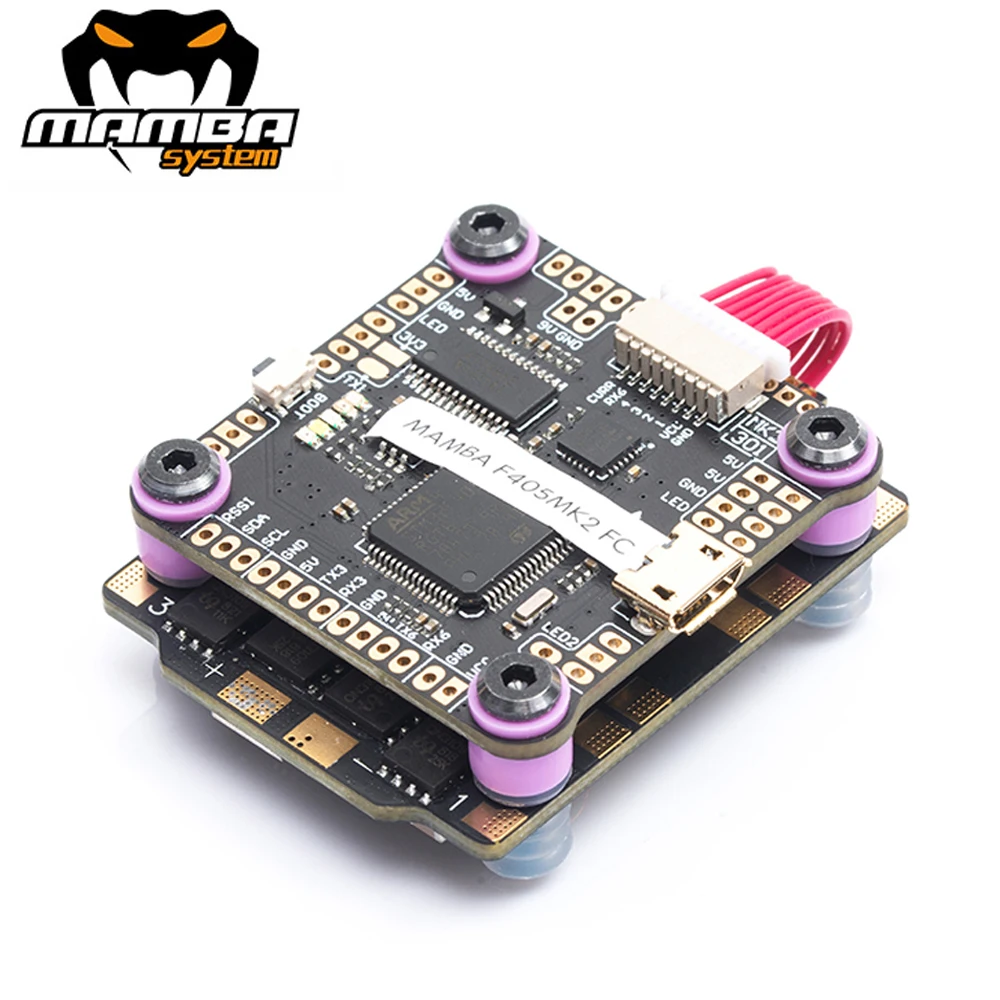

Контроллер полета Diatone MAMBA F405 MK2 Betaflight с F40 MK2 4 в 1 40A ESC 3-6S DSHOT600 Летающая башня для гоночного дрона RC FPV