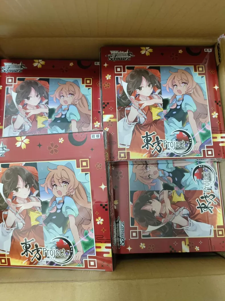 Фото Набор бустеров Bushiroad Weiss Schwarz Touhou Project Black And White Lotus Land, японская версия, 8 карт в упаковке, коробка из 10 упаковок №3