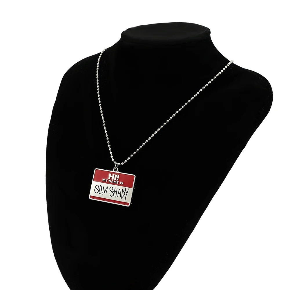 Тонкий тенистый хиппи чокер ожерелье кулон мужское квадратное s сплав бисера