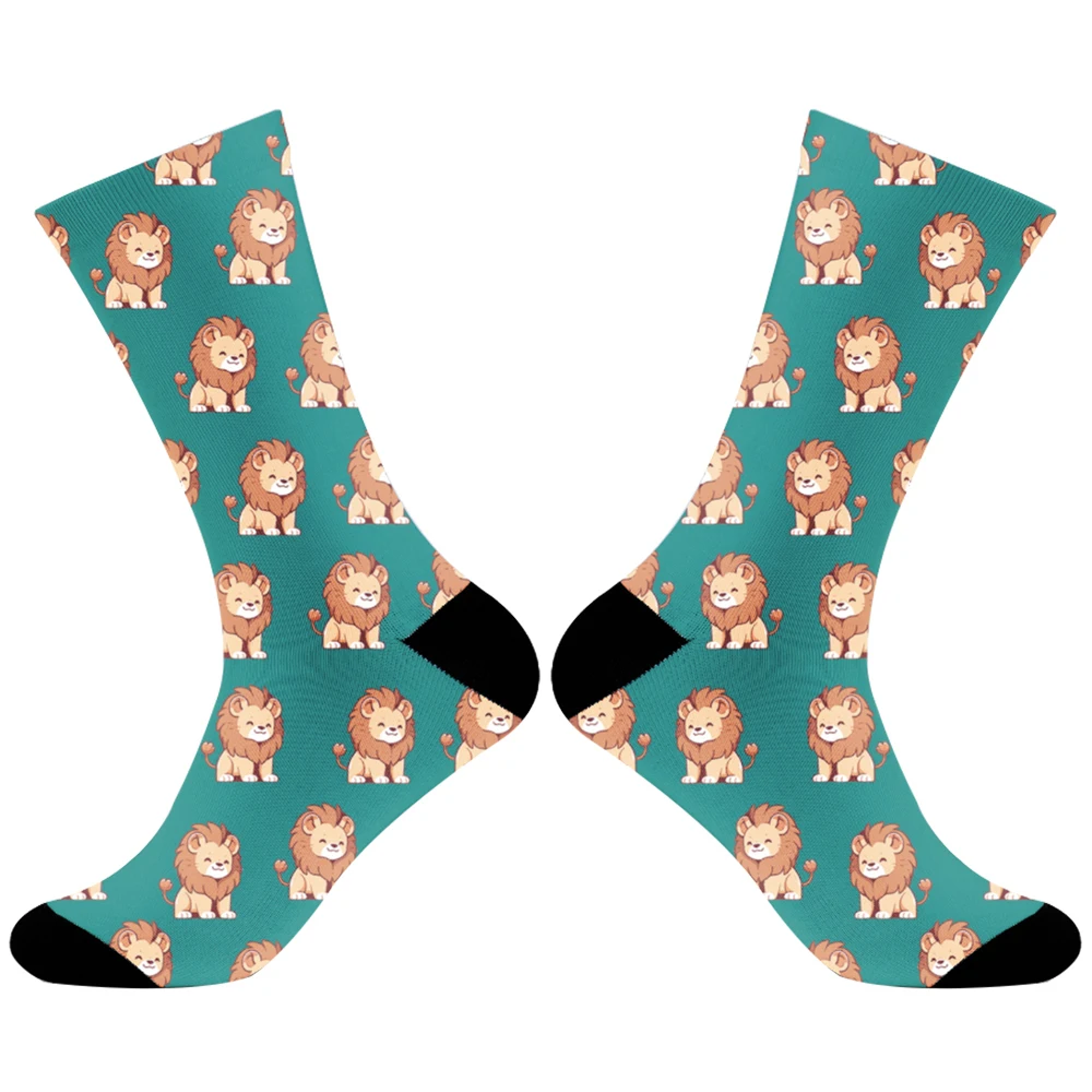 Летние повседневные Праздничные Носки с принтом Харадзюку забавные носки