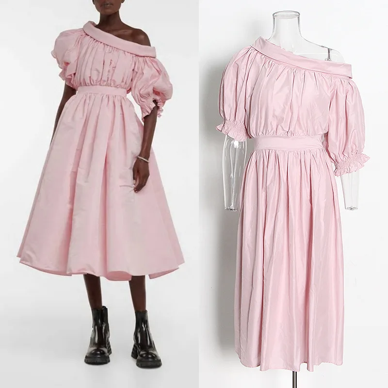 

Элегантные платья для женщин 2022 летние женские роскошные дизайнерские праздничные платья высокого качества модные брендовые наряды на ден...