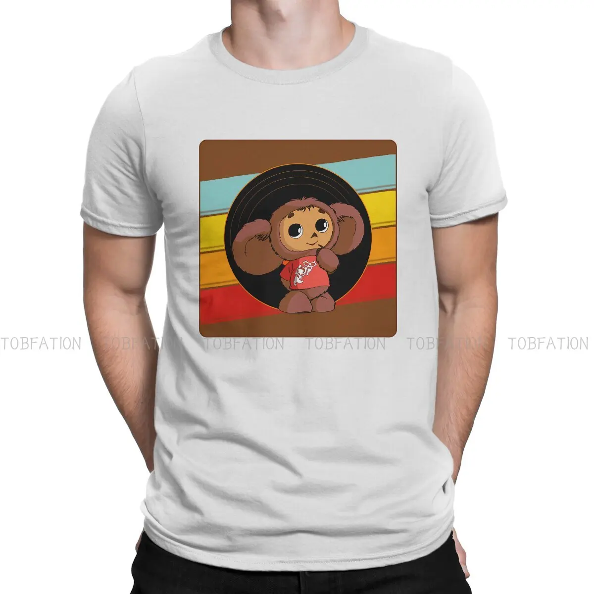

Футболка Cheburashka Che Burashka Gena мужская с русским мультяшным принтом, базовый свитшот в стиле ретро, свободная рубашка, новый дизайн, на лето