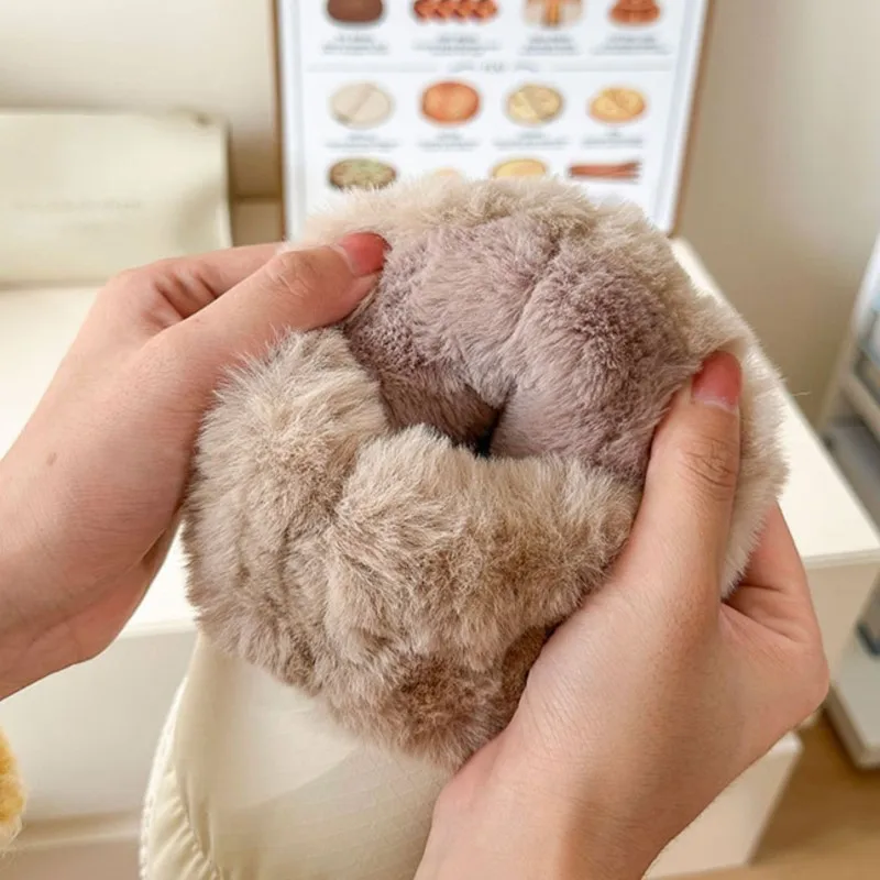 Женские меховые ботинки на толстой подошве очень мягкие теплые плюшевые парные