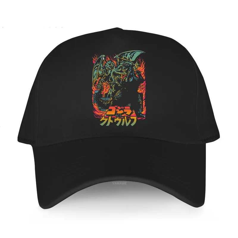 

Men's Fashion cotton printed Hat brand original Cap Necronomicon Octopus Lovecraft Unisex Breathable Baseball cap Boyfriend hats