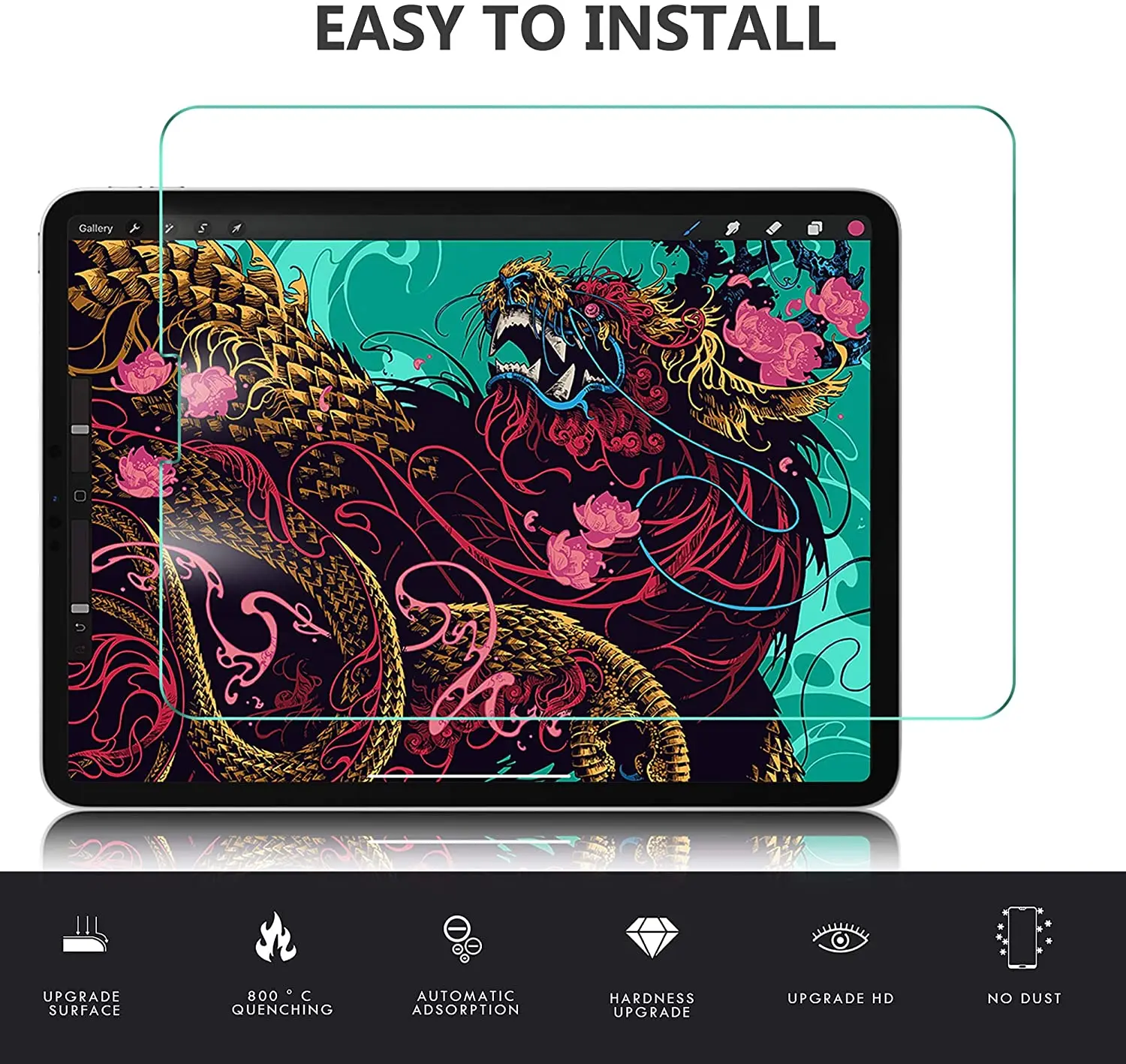 

Для Apple IPad Air 4 2020 10,9 дюйма A1458 A1459 A1460-защита экрана планшета устойчивая к царапинам Закаленное стекло Защитная пленка