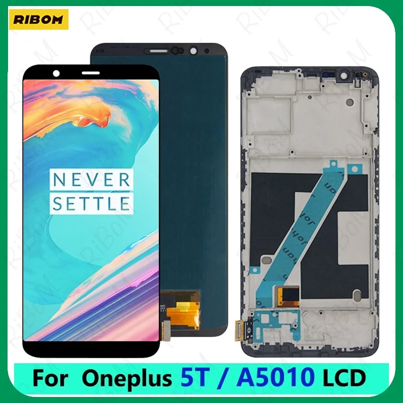 ЖК-дисплей AMOLED 6 01 дюйма для OnePlus 5T сенсорный экран с дигитайзером A5010 дисплей в