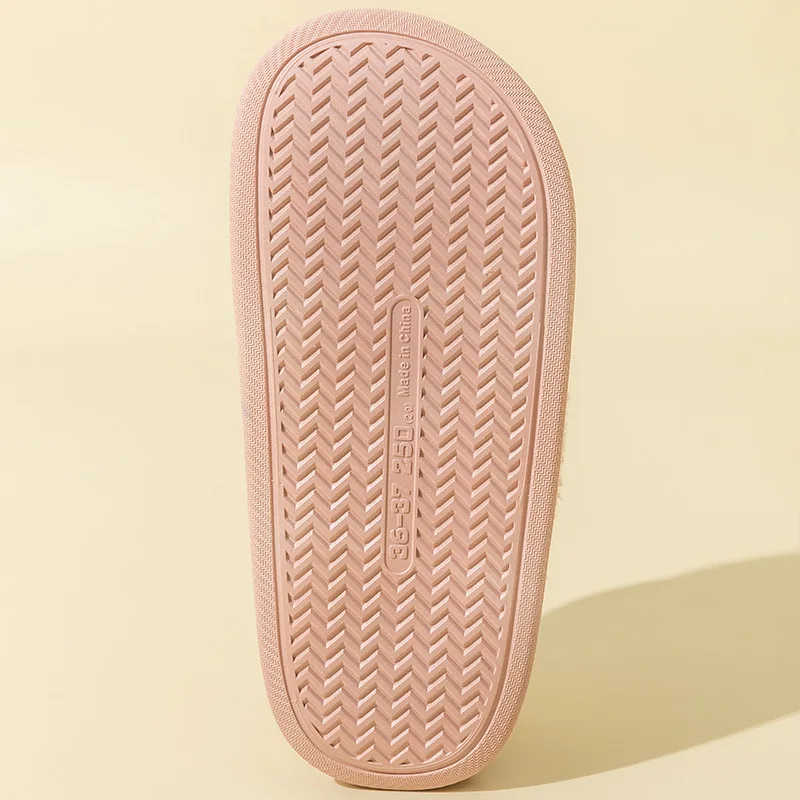 Lovely Cotton Slippers Female Autumn Bear Home Couple Warm Fur Slippers Women Shoes Slippers Women Comfortable Fashion