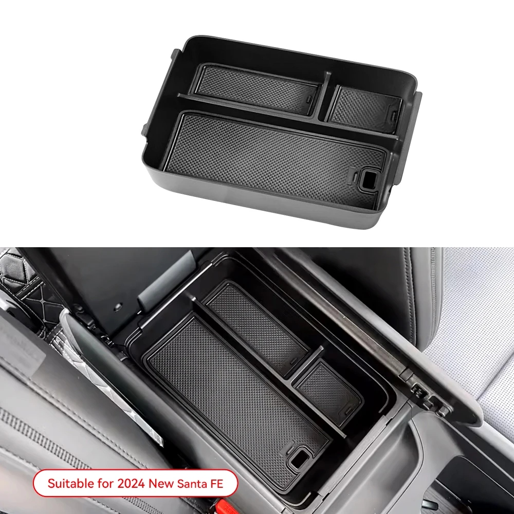 

YZ для Hyundai Santa Fe MX5 2024-2025 центральный подлокотник ящик для хранения подстаканник аксессуары для салона автомобиля органайзер для уборки