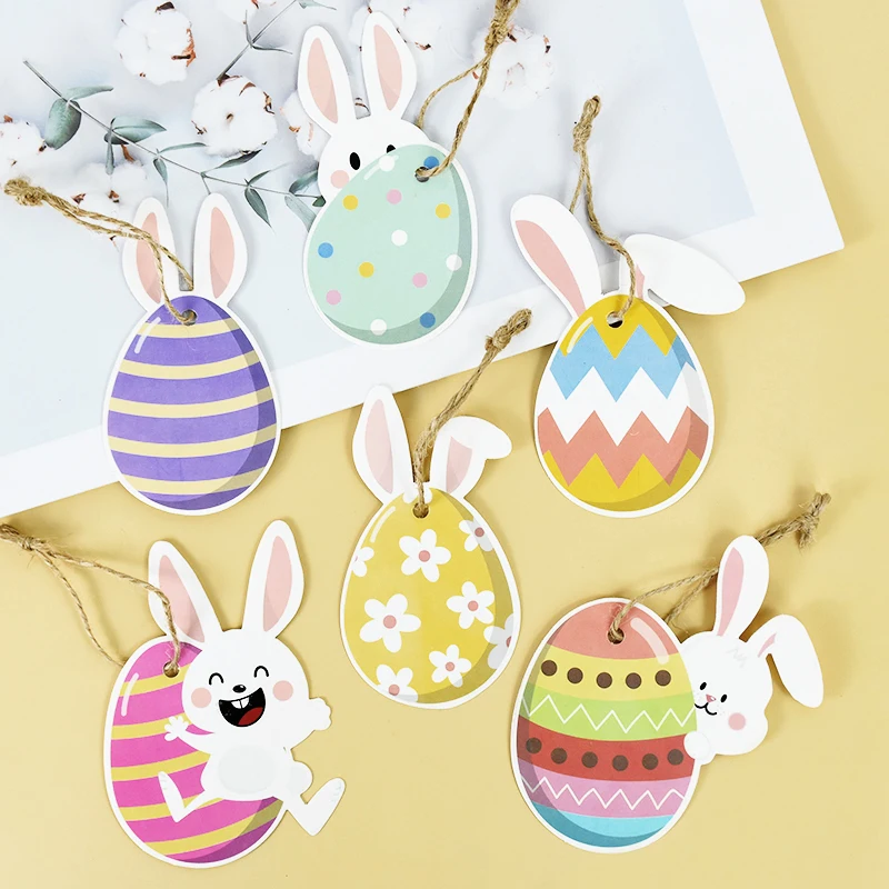 8Pcs Bunny Faceless Dwarf Easter Egg Wiszące zawieszki Ozdoby Wesołych Świąt Wielkanocnych Dekoracja do domu DIY Craft Decor Supplies