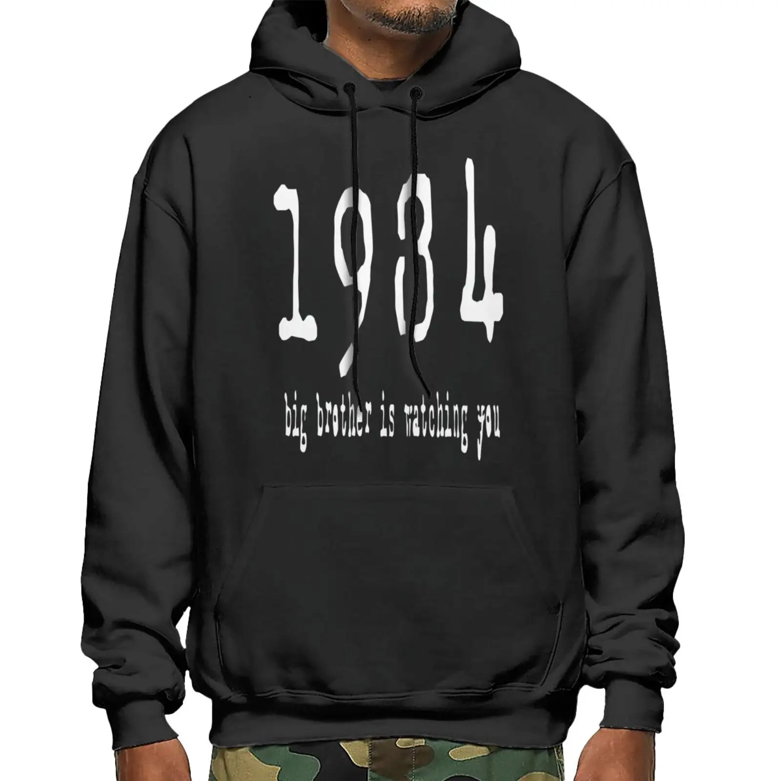 

1984 Big Brother Is Watching You 183 Hoodie Jacket Men's Hoodies Sweatshirt Male Women's Oversize Hoodie Sweaters Hoodie Korea