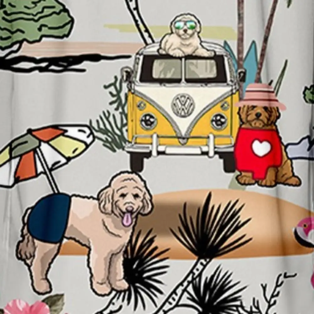 Мужское Летнее Кимоно Длинный Халат В Гавайском Пляжном Стиле С Пальмовым