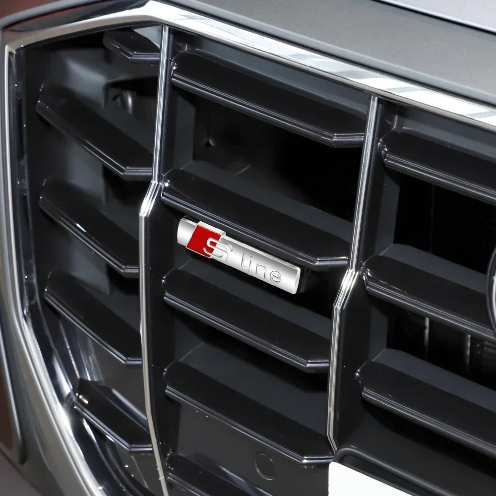 S Line Логотип Авто Передняя решетка радиатора Наклейка металлическая Эмблема для