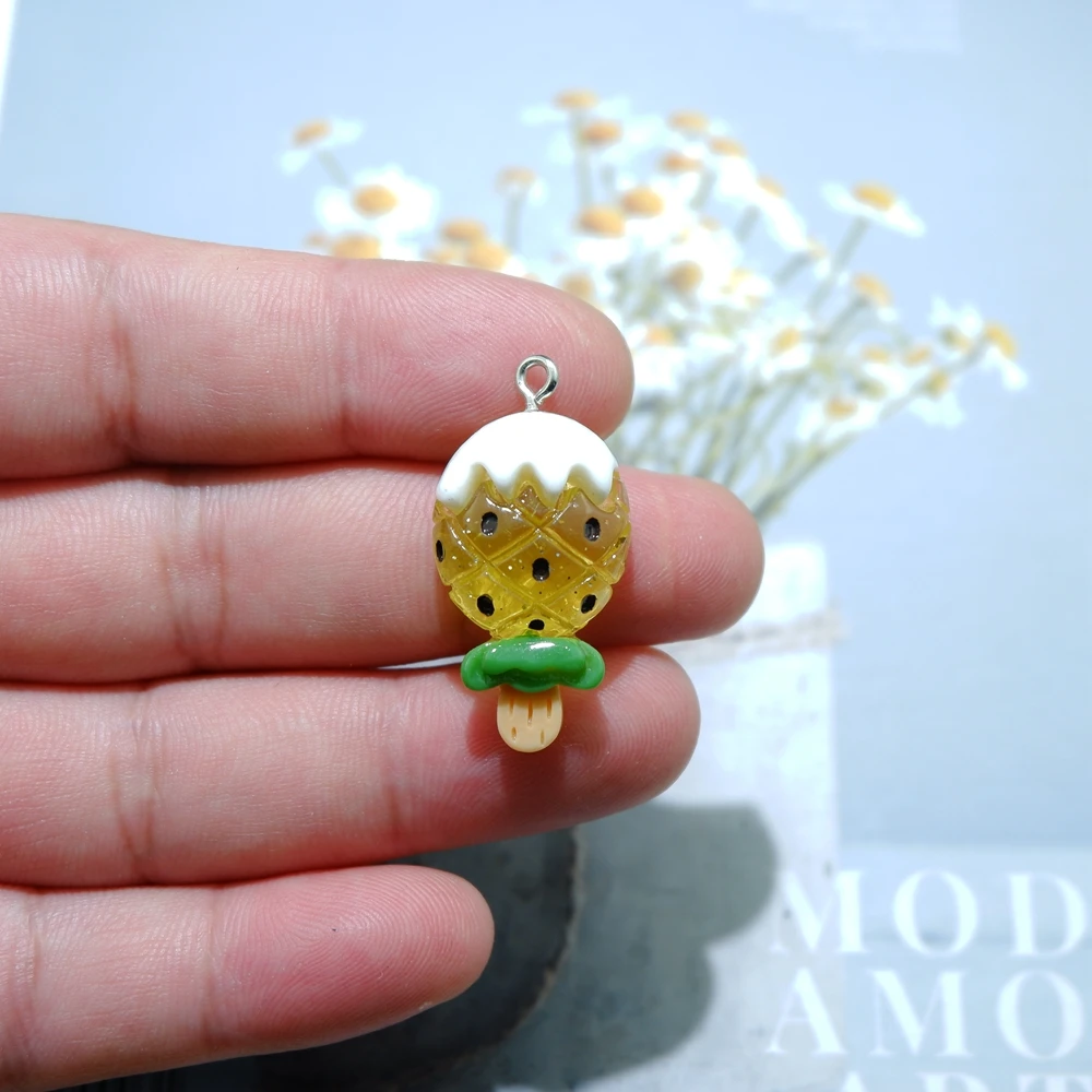 Оптовая продажа подвески в виде фруктов и мороженого для изготовления ювелирных