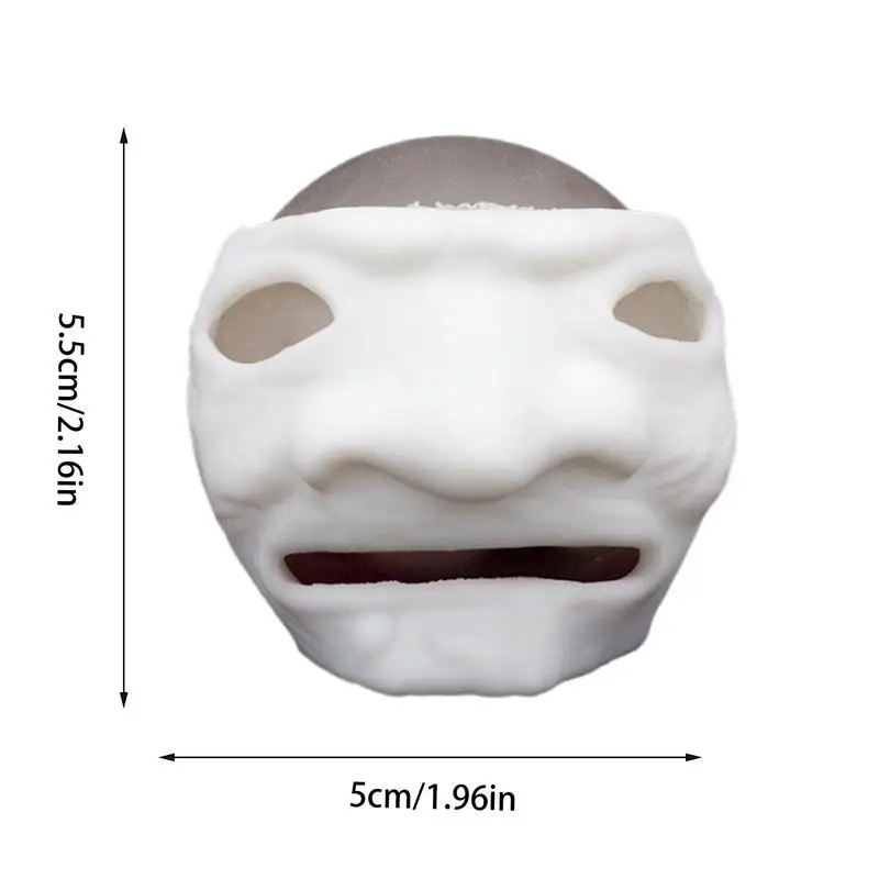 Сжимаемый череп Хэллоуин антистрессовые шарики с кровью и личинами