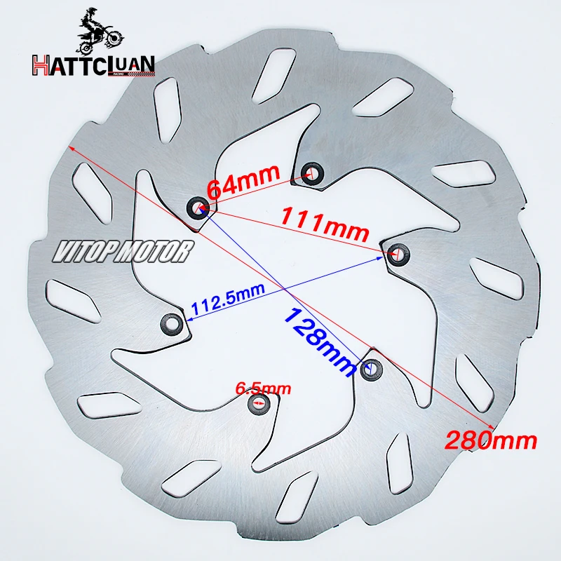 

Подходит для мотоцикла KEEWAY RKV RKV125 RKV150 RKV200, диаметр 280 мм, передний тормозной диск, ротор, тормозные диски