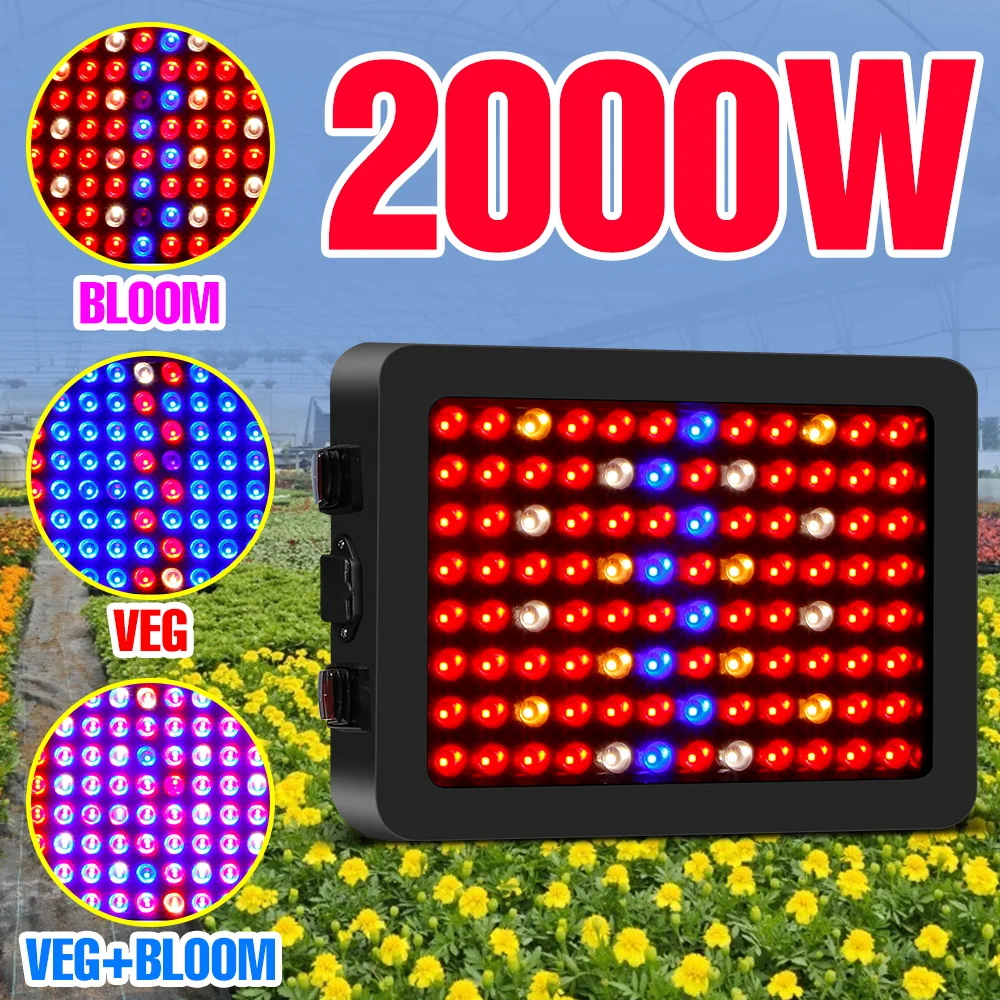 

Full Spectrum LED Grow Light Greenhouse Phytolamp For Plants Seedlings Hydroponics Growing System LED Indoor Cultivation Lamp