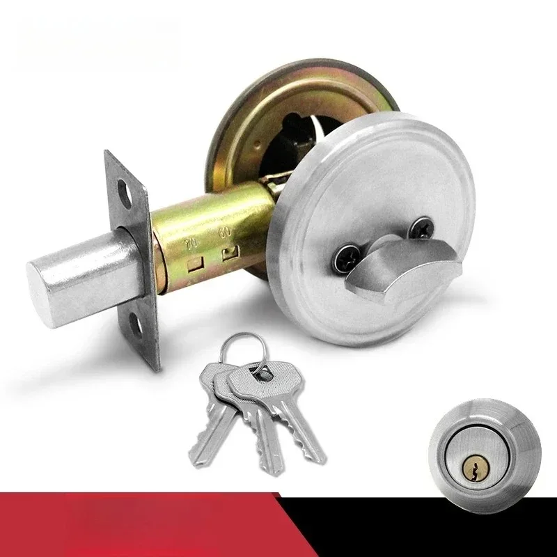 1 шт. невидимый односторонний круглый дверной замок для ванной комнаты