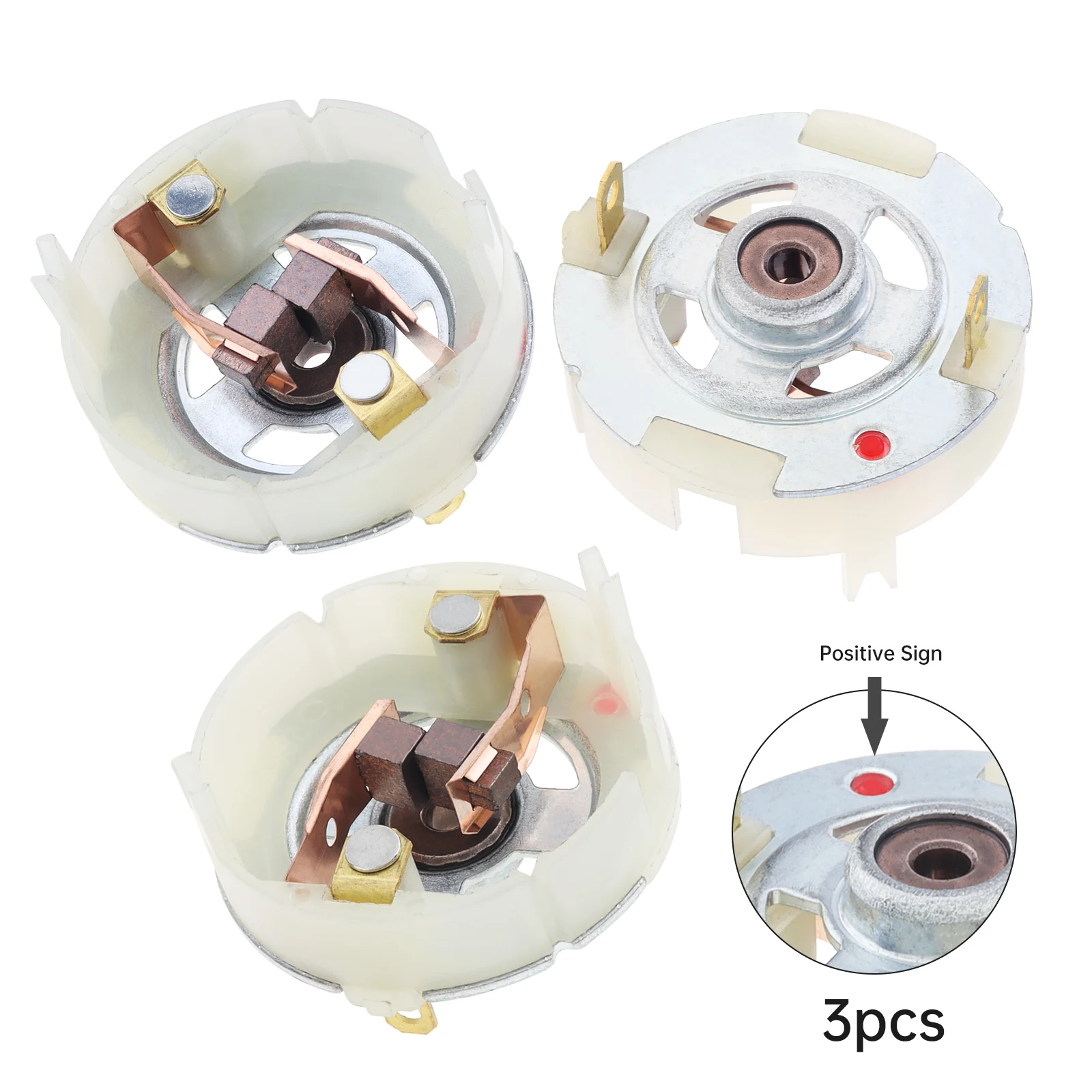 

3 шт. RS550 двигатель постоянного тока, держатель угольной щетки, торцевая крышка, инструменты для ремонта, замена держателя щетки двигателя 550 для электрической отвертки, дрели