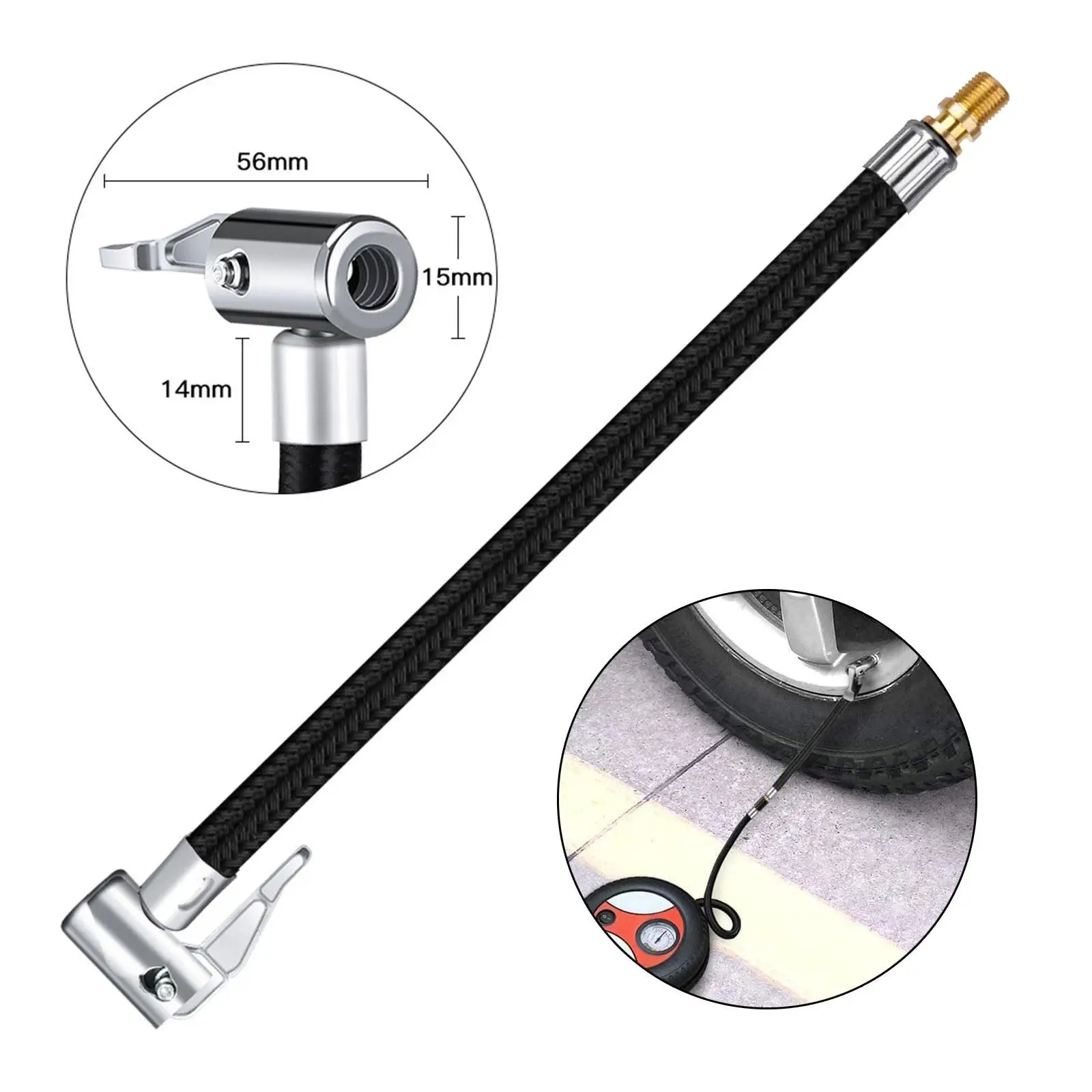 Насос для автомобильных шин надувной шланг с поворотным замком диаметр колес 20/30