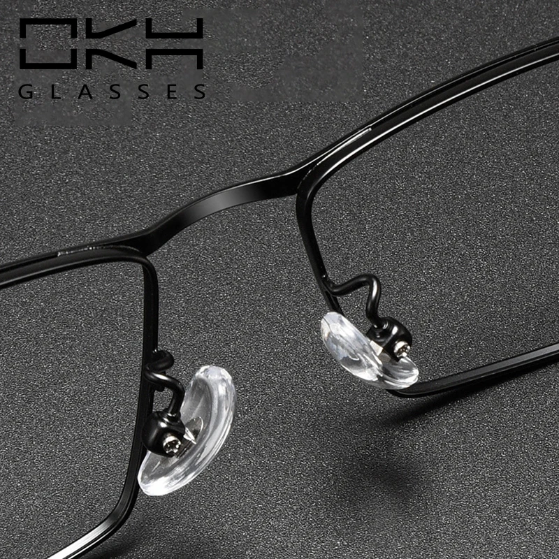 OKH новые мужские деловые очки с синим светом металлические полнокадровые по