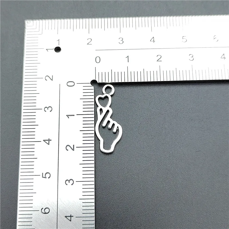 Палец Сердце Diy Ювелирные Аксессуары Borahae I Purple You Ожерелье Декоративный Кулон