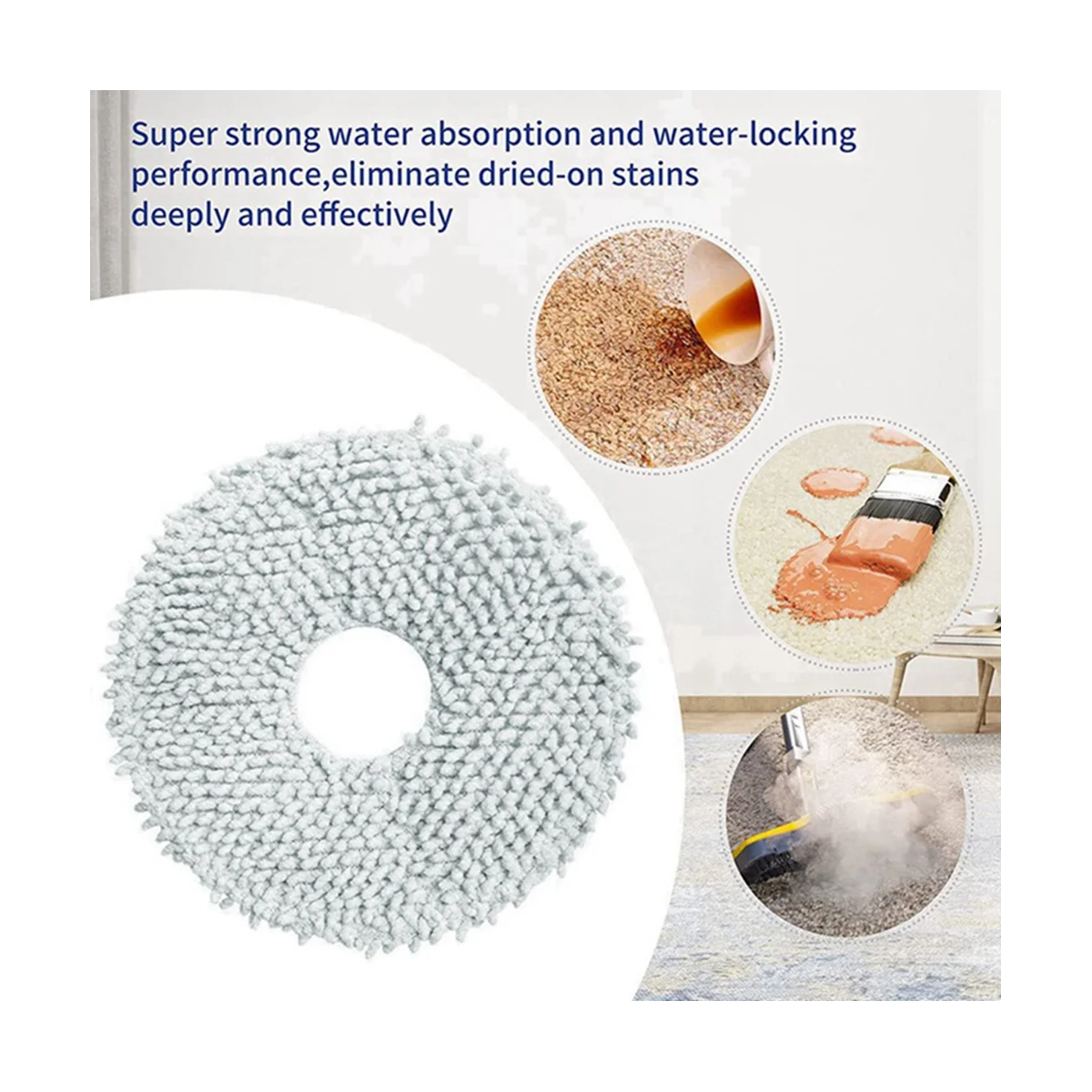 

8Pcs for Roborock P10 / Roborock Q Revo Robot Vacuum Cleaner Replacement Parts Mop Cloth