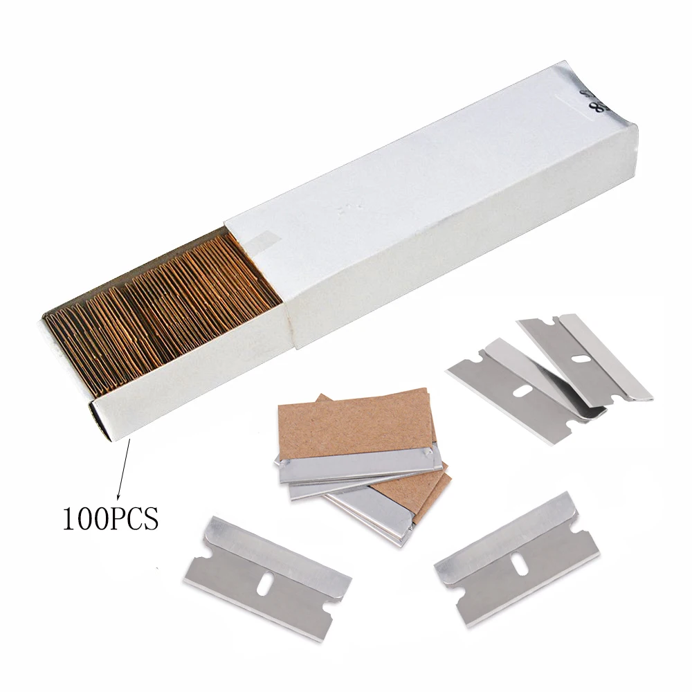 

100 шт., скребок для окон из углеродистой стали