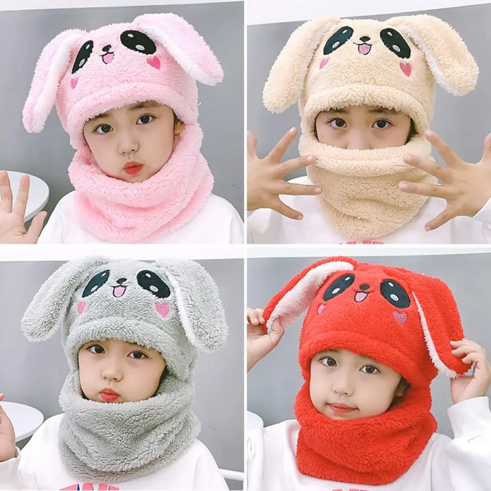 

Casual Cold Winter Children Neck Warmer Cap Girls Hat Non-shrink Ear Protection