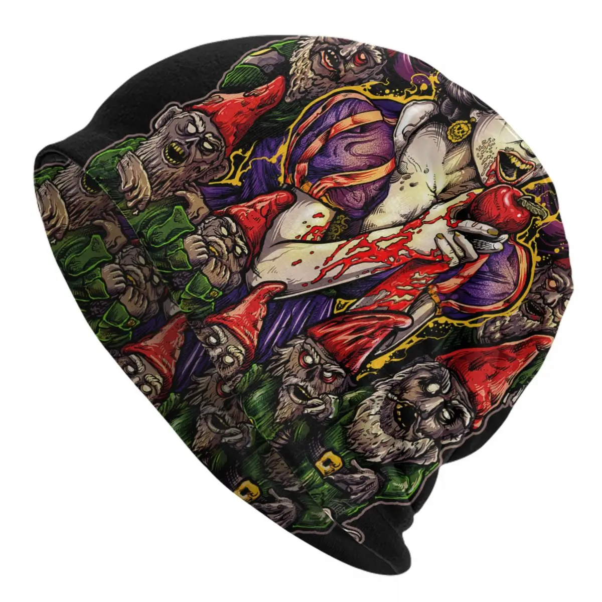 

Мужские шапки с изображением семи гномов Повседневные готические головные уборы