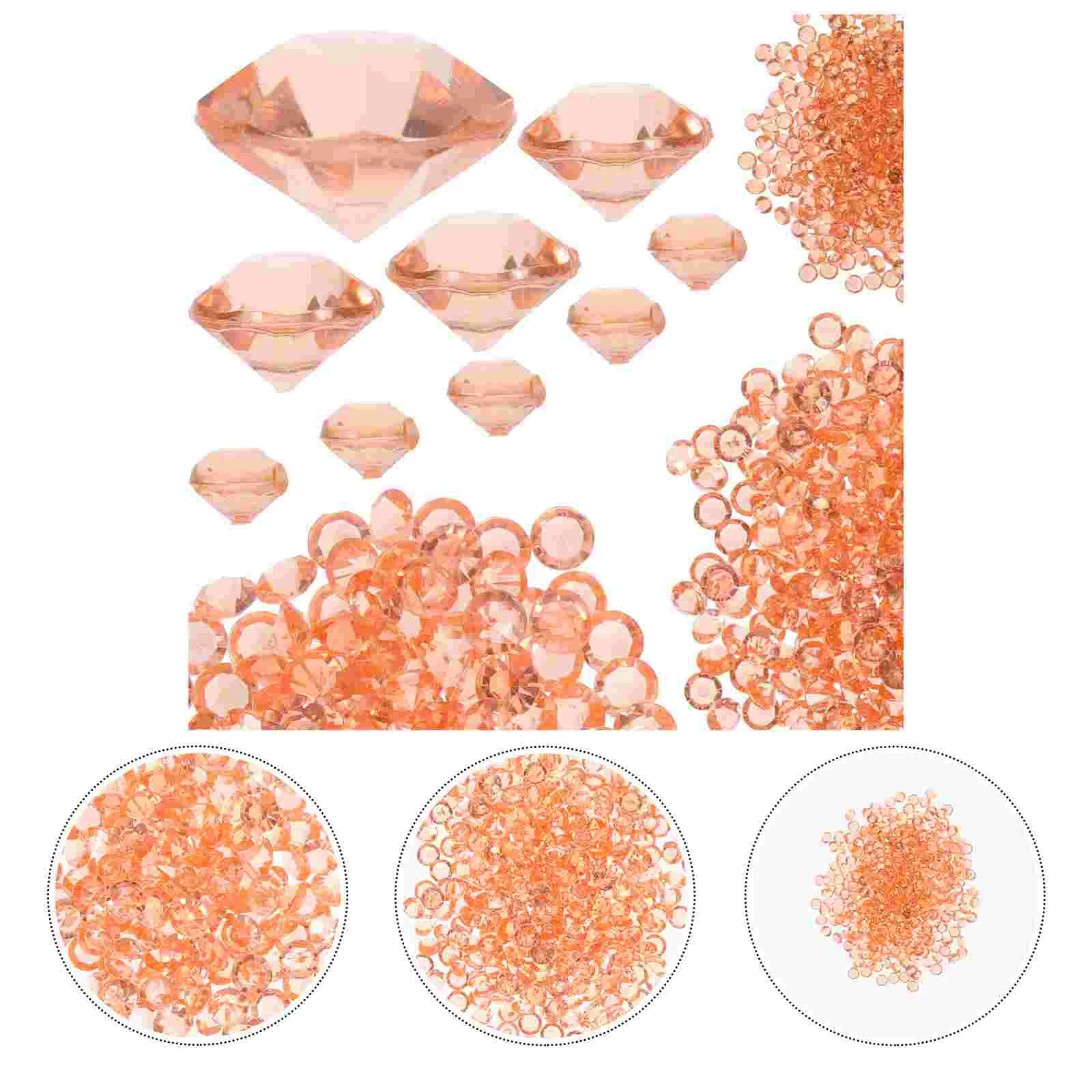

Rhinestones Acrylic Table Diamond Decorations Vase Fillers Weddingdiamonds Shiny Desktop Simulation Crystal Clear Gold Rose