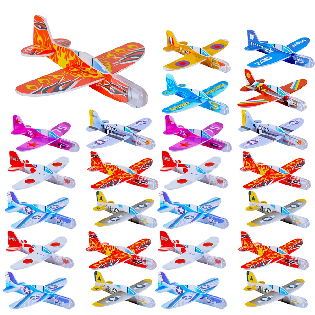 

30 Pcs Small Plane Mini Toys Kids Hand Throwing Planes Glider Aircraft Bulk Foam Airplanes Child Paper