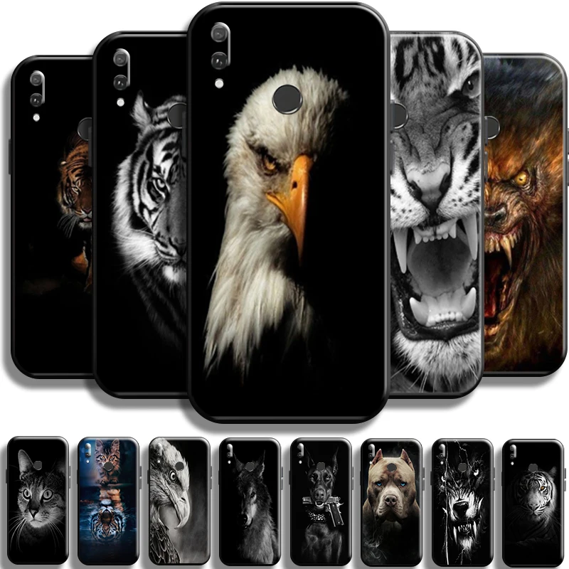 

Cat Dog Eagle Wolf Tiger Lion Leopard For Huawei Y9 Prime Y9 2019 Y9A Phone Case Back Cover Carcasa Coque Full Protection