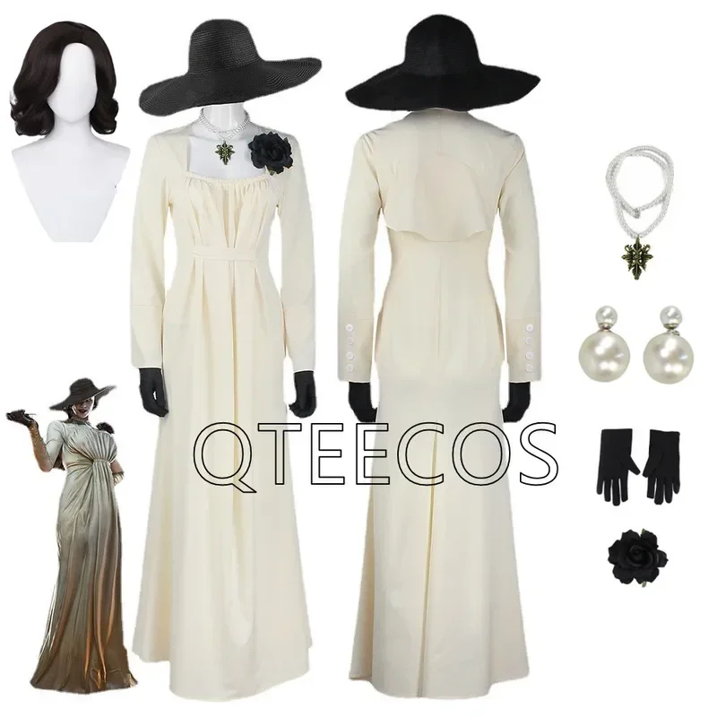 SN66 Леди Dimitrescu Косплей Костюм Chatelain Alcina Biohazard Comesse Сексуальная вечеринка на