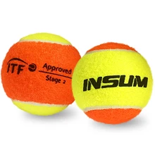 Beach Tennis Ball 6/16Pcs ITF Approved Stage 2 Beach Tennis  Balls 50% Low Compression for Beginners Ball Training PET Dog