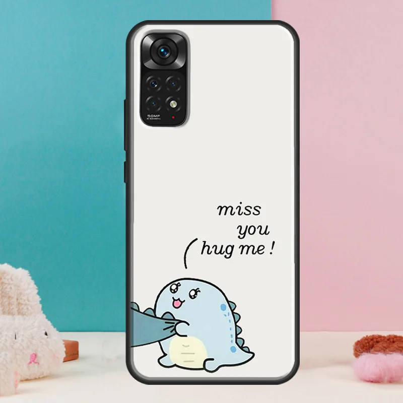 Couple Matching Cute Dinosaur Case For Xiaomi Redmi Note 12 11 10 9 8 Pro 9S 10S 11S 12S 12C 9A 9C 10A 10C Coque |